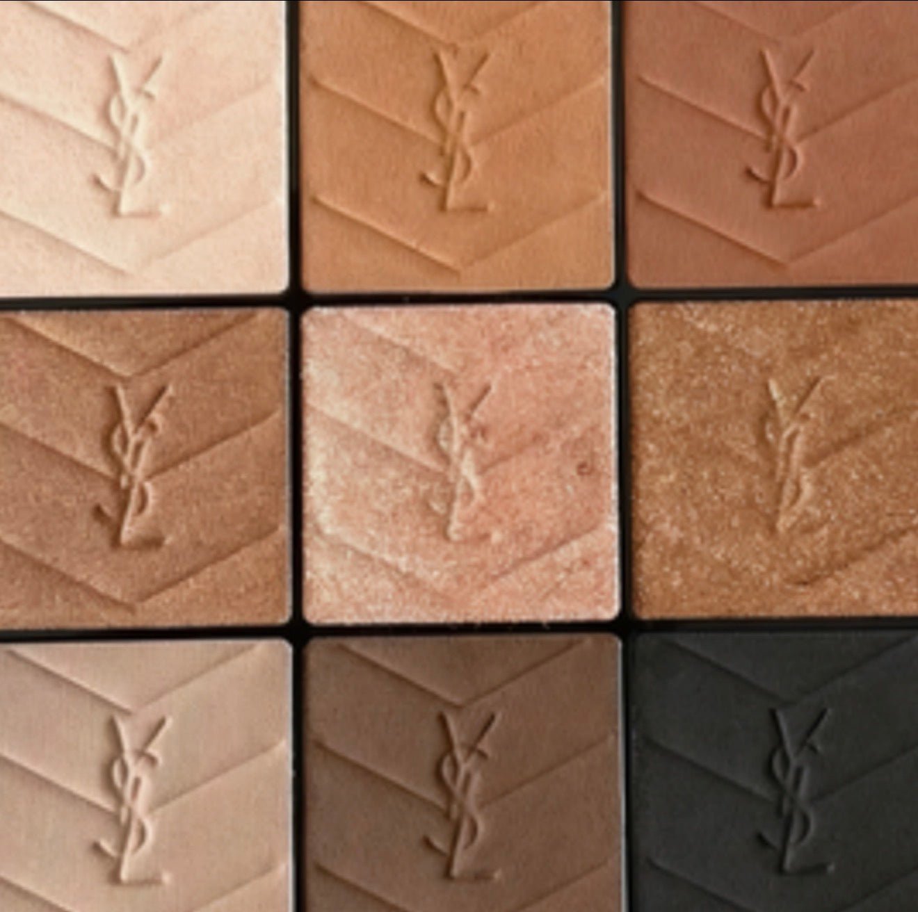 YSL 2026新款 皮革九色眼影 經典大地色 17.5g - La Fée Beauty