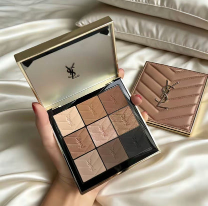 YSL 2026新款 皮革九色眼影 經典大地色 17.5g - La Fée Beauty
