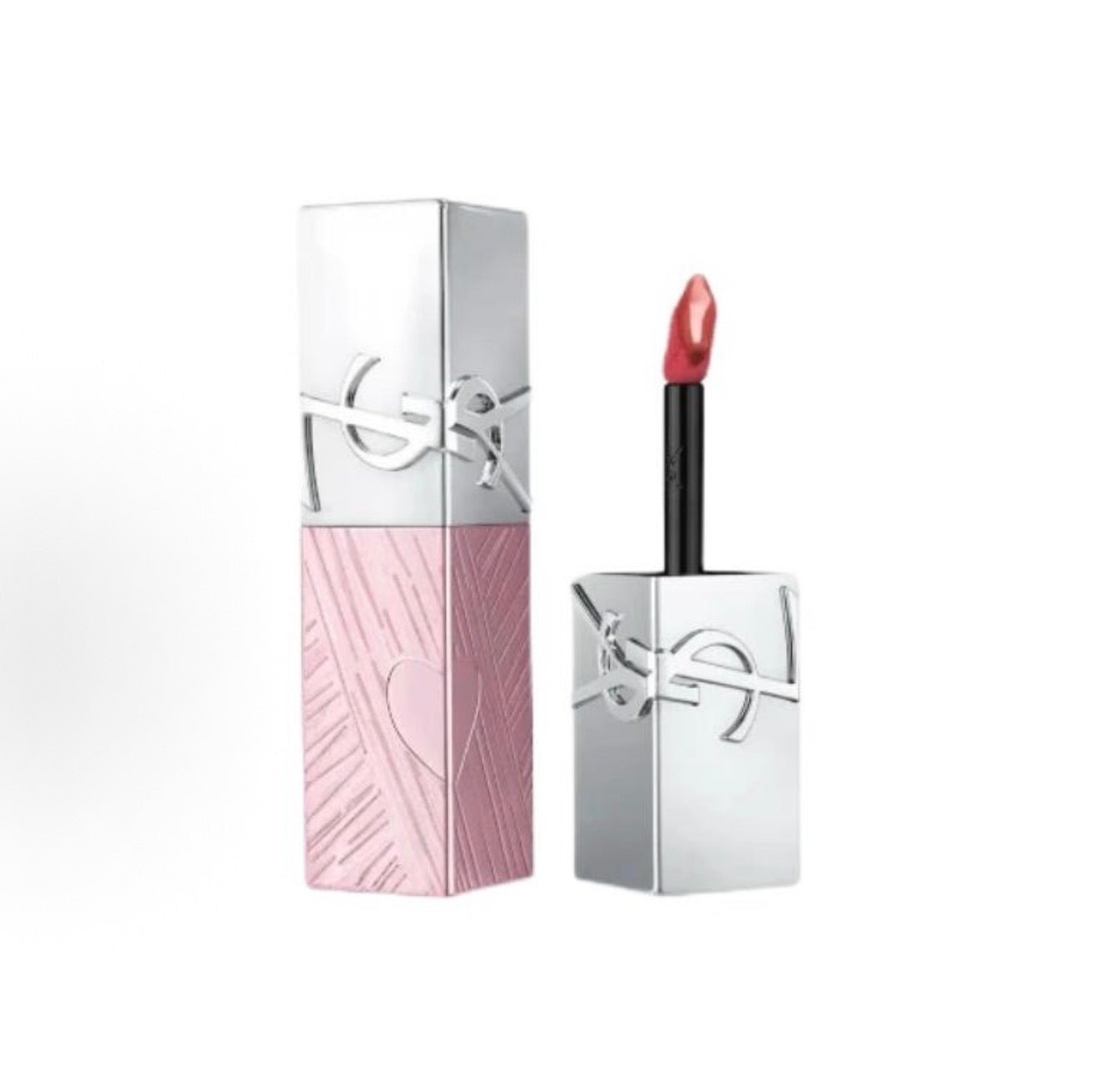 YSL 2026 七夕限定「LOVE LIGHT 粉銀燦光」系列 水光 易上色自然亮澤 5.5ml 610 冰烏龍 - La Fée Beauty