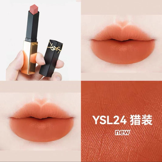 YSL 聖羅蘭 革新浮雕小金條 絕色時尚啞緻唇膏 24 獵裝 - La Fée Beauty