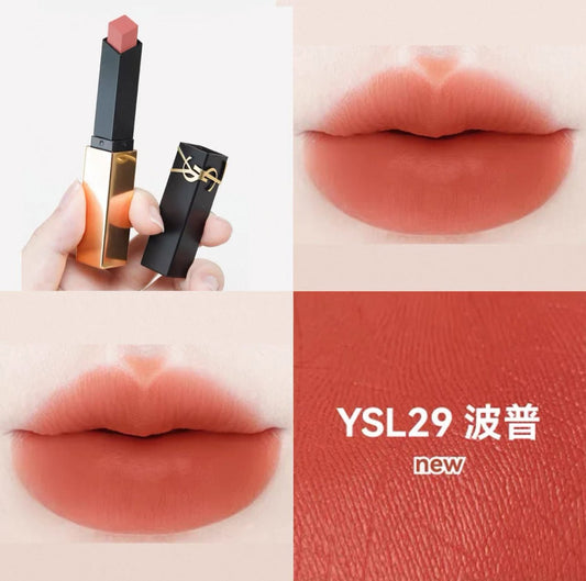 YSL 聖羅蘭 革新浮雕小金條 絕色時尚啞緻唇膏 29 波普 - La Fée Beauty