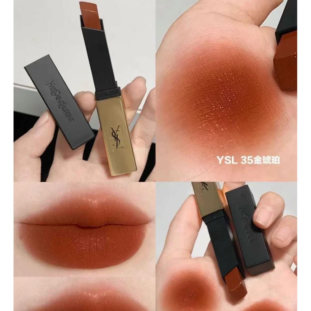 YSL 小金條 極緻啞光唇膏 35 金琥珀 2.2G - La Fée Beauty