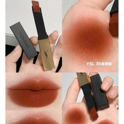 YSL 小金條 極緻啞光唇膏 35 金琥珀 2.2G - La Fée Beauty
