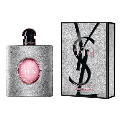 YSL 聖羅蘭 BLACK OPIUM EAU DE PARFUM GLITTER 黑鴉片耀銀版 - La Fée Beauty