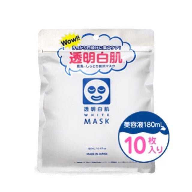 石澤研究所 透明白肌 豆乳保濕美白曬後修復面膜 10枚入 - La Fée Beauty