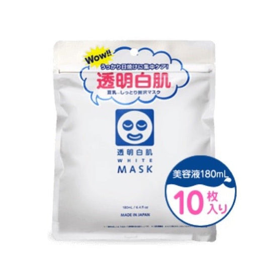 石澤研究所 透明白肌 豆乳保濕美白曬後修復面膜 10枚入 - La Fée Beauty