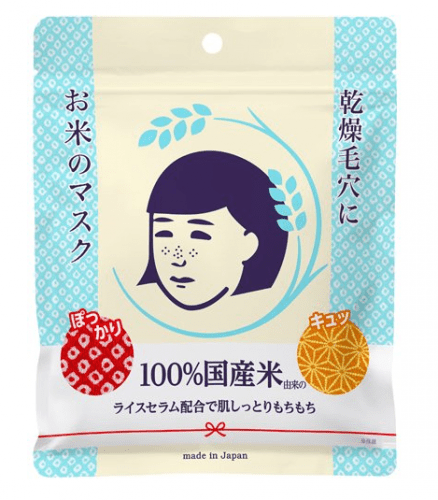 石澤研究所 毛孔撫子 大米面膜 緊緻 保濕 10枚 - La Fée Beauty