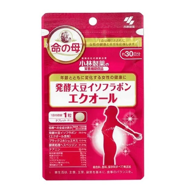 小林製藥 命之母 大豆異黃酮女性改善更年期生理期保護卵巢30粒 - La Fée Beauty