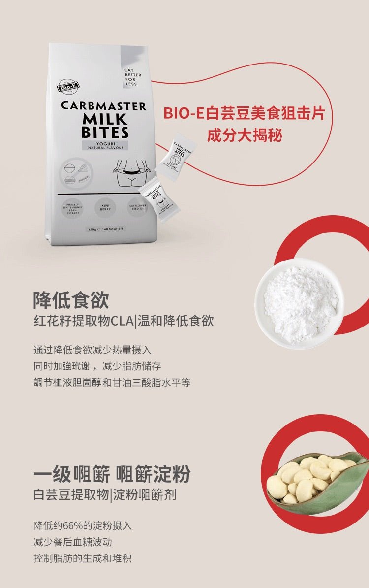 澳洲 Bio-E 白芸豆酵素狙擊片 酸奶口味 清腸排宿便 60片 - La Fée Beauty