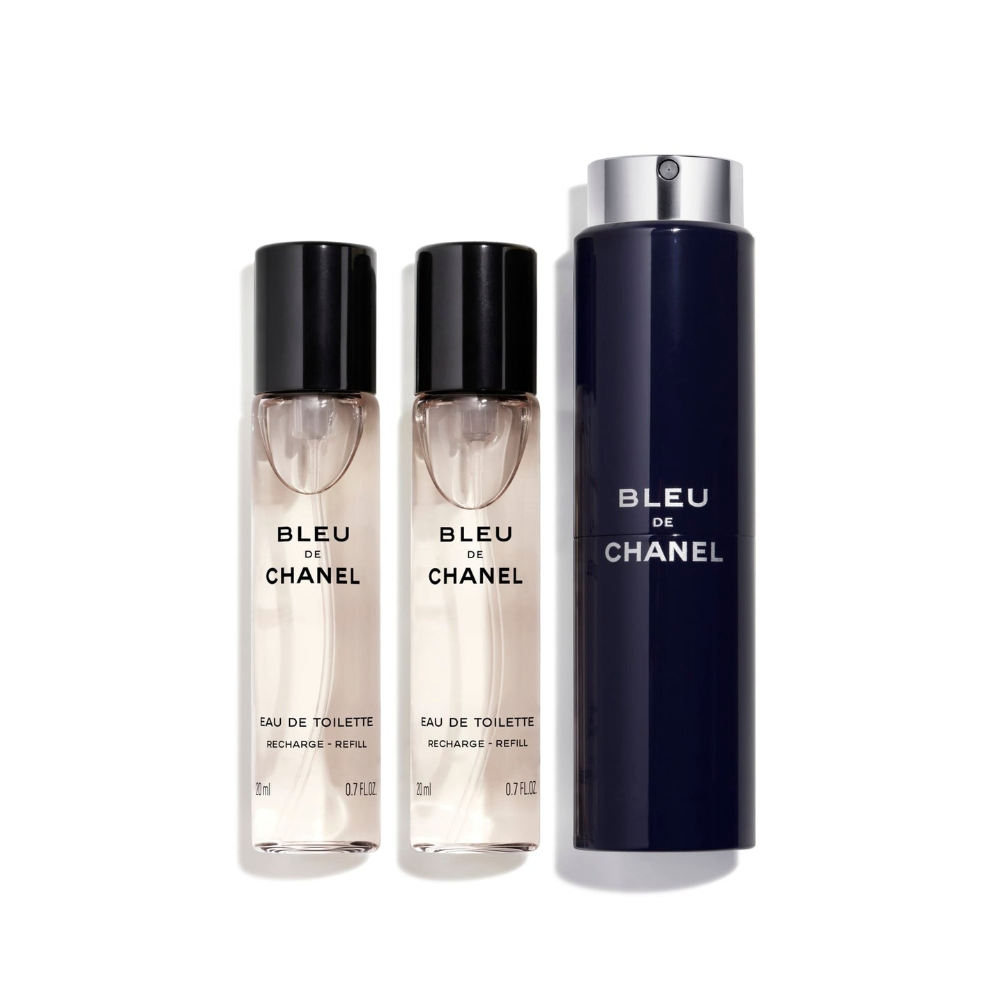 CHANEL 香奈兒 BLEU DE CHANEL EAU DE TOILETTE TWIST AND SPRAY 淡香 3 x 20ml - La Fée Beauty