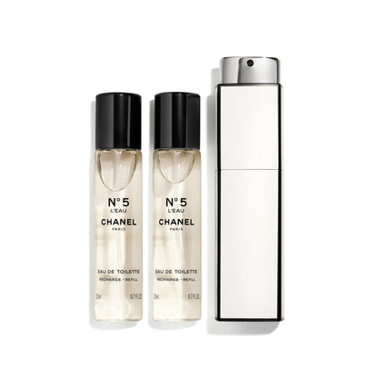 CHANEL 香奈兒 N°5 L'EAU EAU DE TOILETTE TWIST AND SPRAY 3 x 20ml - La Fée Beauty