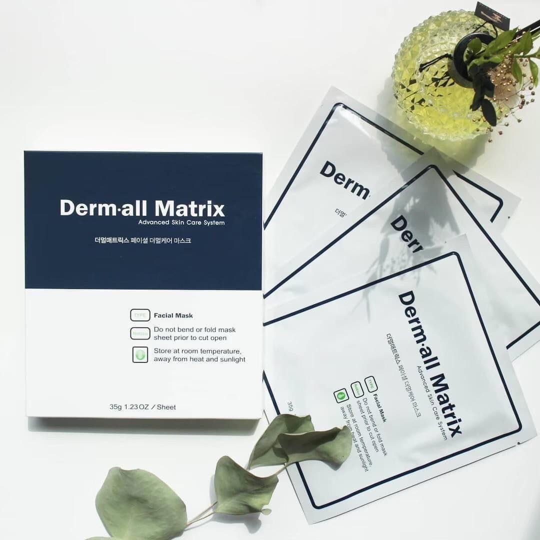 韓國 Dermall matrix 植物纖維ECM全效修復面膜 韓國人皮面膜 4片 - La Fée Beauty