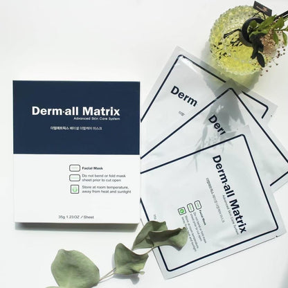 韓國 Dermall matrix 植物纖維ECM全效修復面膜 韓國人皮面膜 4片 - La Fée Beauty
