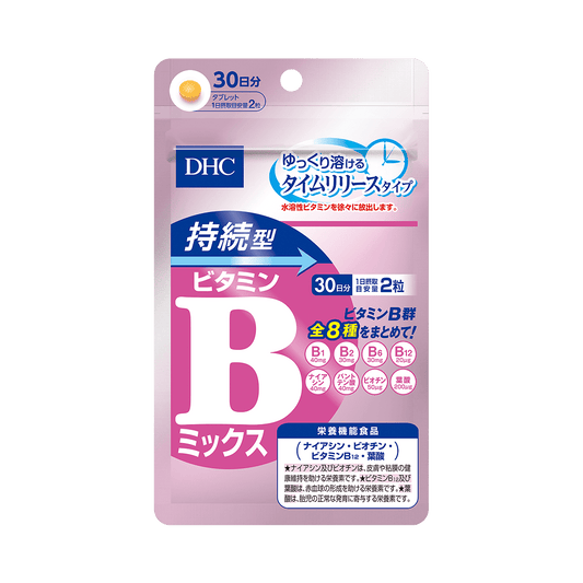 日本 DHC 蝶翠詩 持續型維生素B族片||30日量 230mg×60粒 - La Fée Beauty