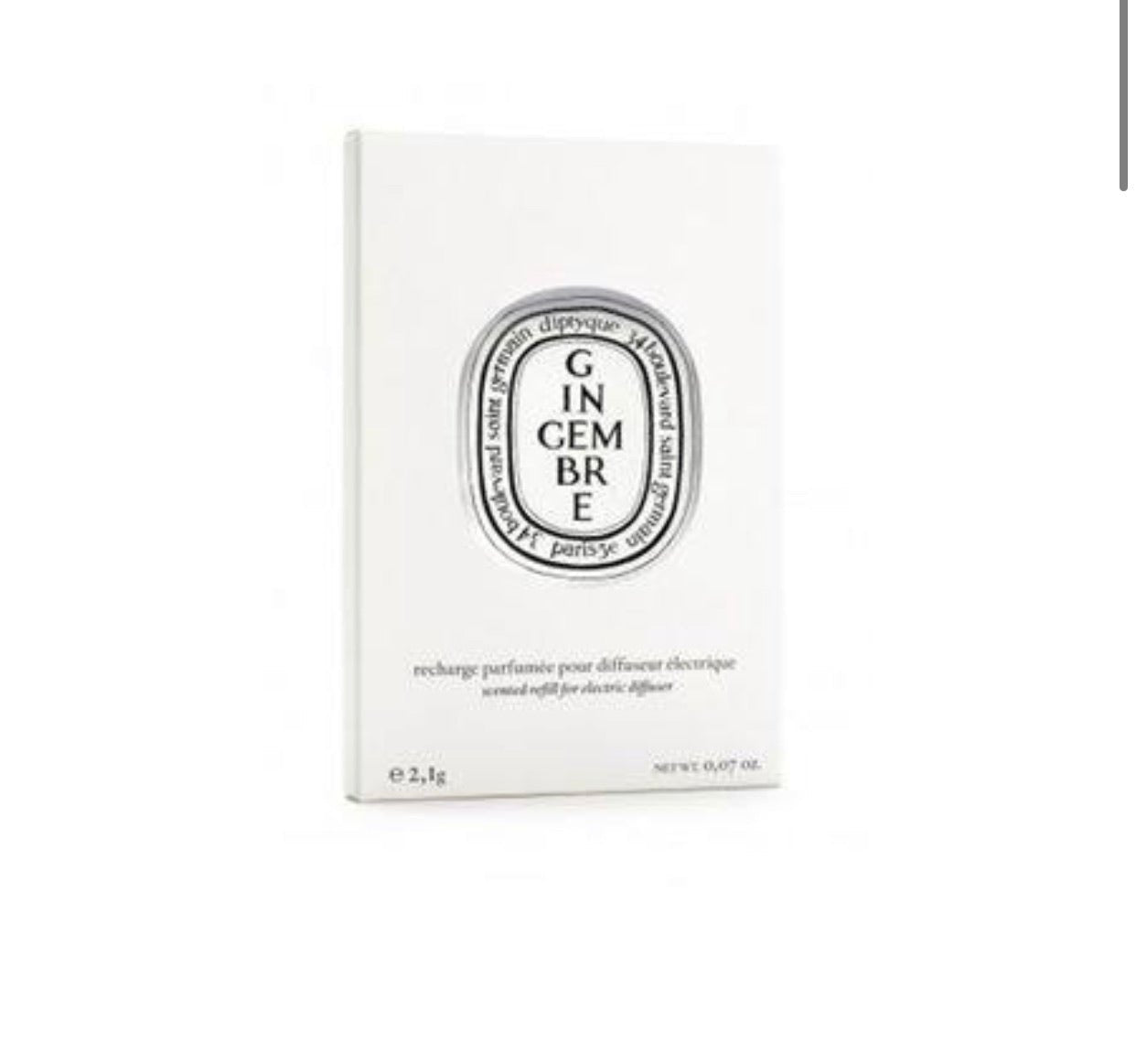 DIPTYQUE 電子擴香器香氛補充包 - 生薑2.1克 - La Fée Beauty