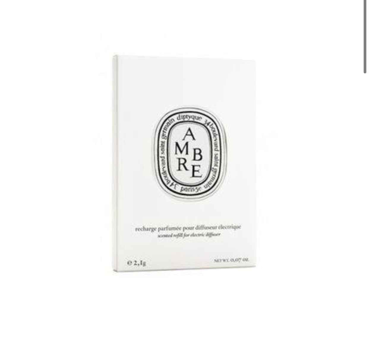 DIPTYQUE 電子擴香器香氛補充包 - 琥珀2.1克 - La Fée Beauty