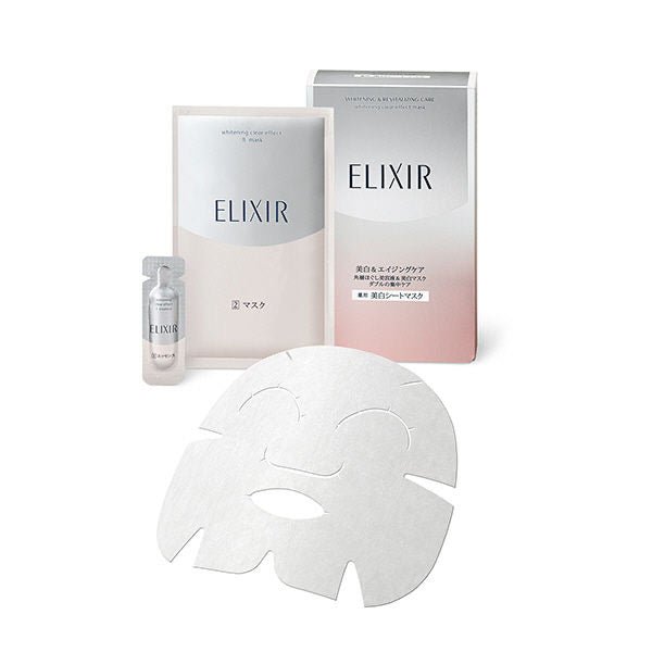 ELIXIR怡麗絲爾 純肌淨白雙重修護面膜 6片 - La Fée Beauty