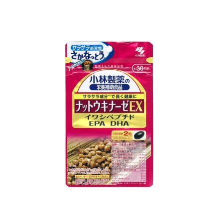 小林製藥 納豆激酶EX EPA+DHA 升級版 60粒(30日分) - La Fée Beauty