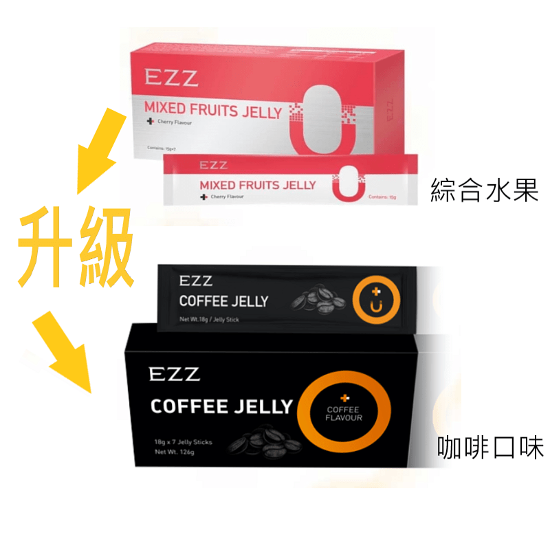 紐西蘭 EZZ 全新升級黑咖啡燒脂瘦身酵素果凍 一盒/7條 - La Fée Beauty
