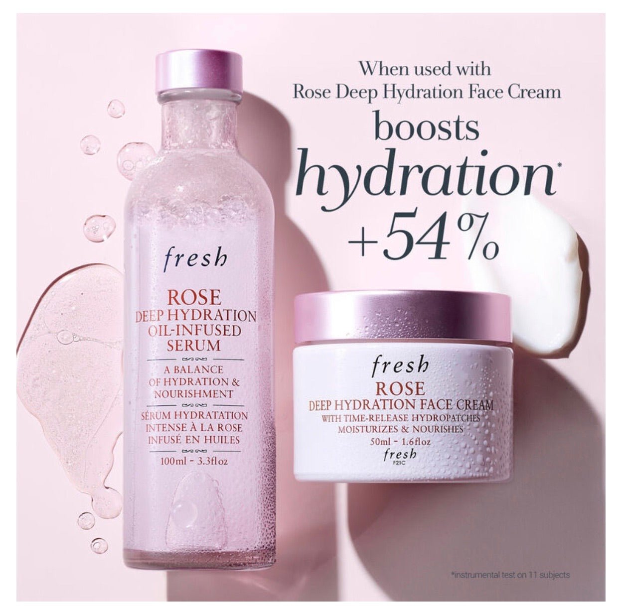 Fresh rose deep hydration oil-infused serum 玫瑰深層保濕雙效精華 100ml - La Fée Beauty