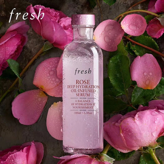 Fresh rose deep hydration oil-infused serum 玫瑰深層保濕雙效精華 100ml - La Fée Beauty