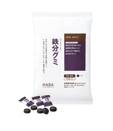 HABA 無添加 鐵分軟糖 補充葉酸維生素鐵 90顆 - La Fée Beauty