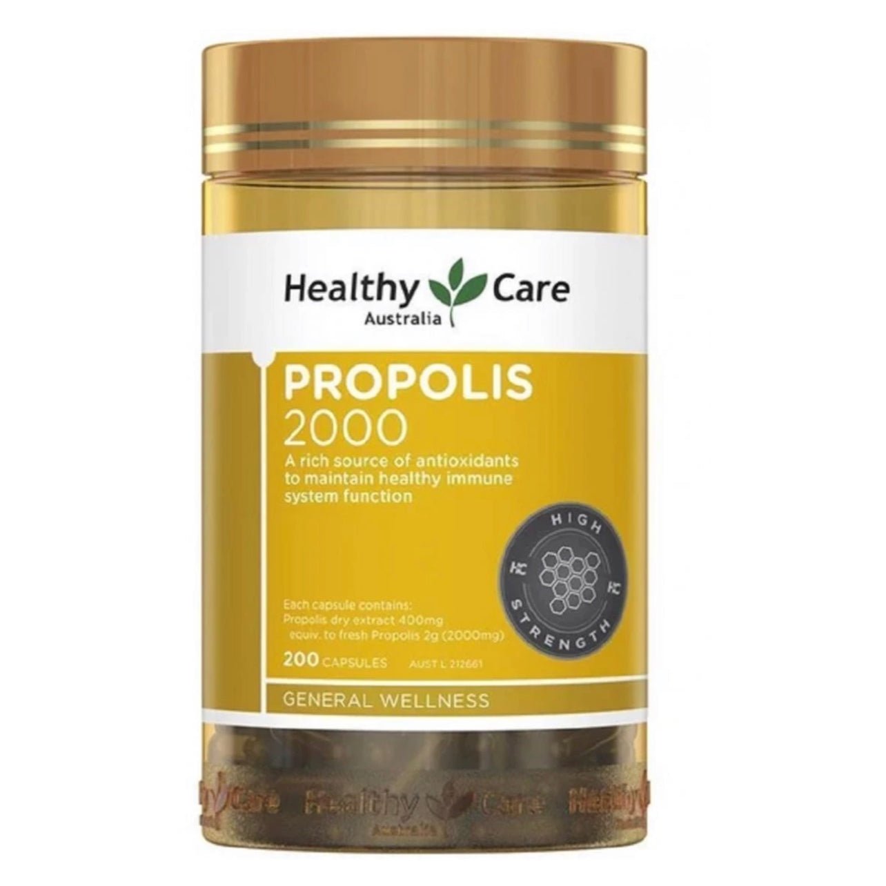 澳洲 Healthy Care 高濃度黑蜂膠 2000mg 200粒 - La Fée Beauty