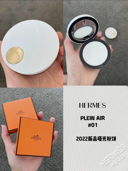 Hermès Plein Air, Radiant matte powder, Nuage 霧面煥顏蜜粉餅 01 - La Fée Beauty