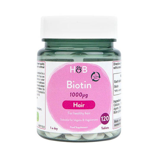 英國 Holland & Barrett Biotin 1000ug 生物素 120粒 - La Fée Beauty