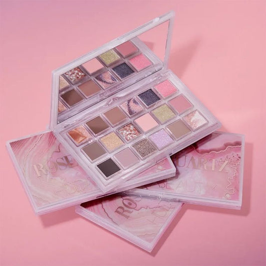 HUDA BEAUTY 18色眼影盤 Rose Quartz 極晝玫瑰 - La Fée Beauty