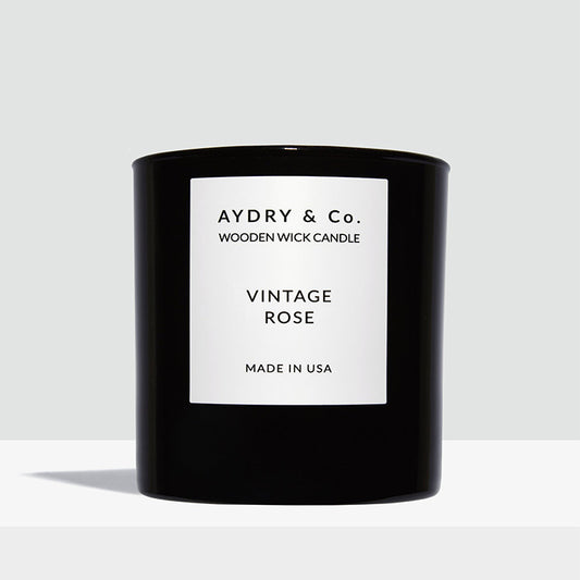 美國 AYDRY & CO 木芯香氛 有機蠟燭 VINTAGE ROSE 古典玫瑰