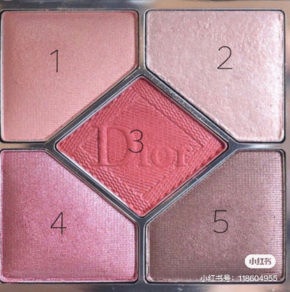 Dior 高級訂製五色眼影 #879 Rouge Trafalgar