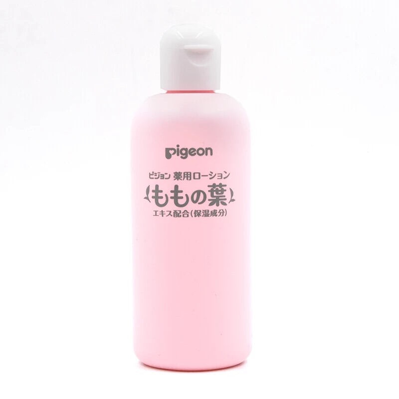 日本Pigeon /貝親桃子水桃葉精華液體爽身粉