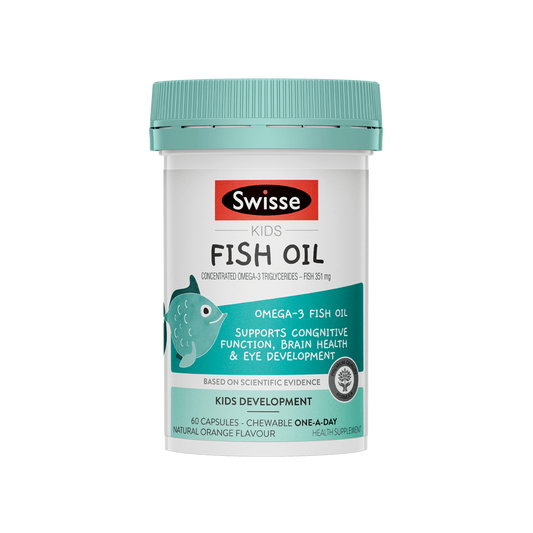 澳洲 Swisse Ultiboost 兒童無腥味魚油咀嚼軟膠囊 60粒