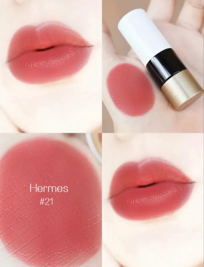HERMES Rouge Hermès唇膏系列#21 Rose Epice 緞光3.5g – La Fée Beauty