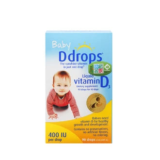 加拿大 BABY DDROPS 嬰幼兒維生素D3滴劑 90滴