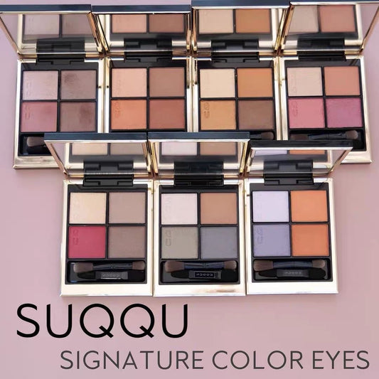 日本 本土版 SUQQU Signature Colour Eyes 四色眼影盤  #06深奏FUKAKANDE