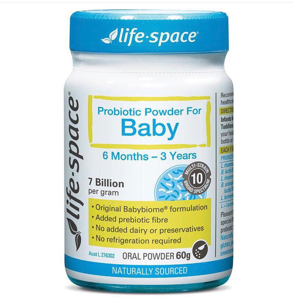 澳洲 Life-Space 嬰兒益生菌粉劑 (6個月-3歳）60g