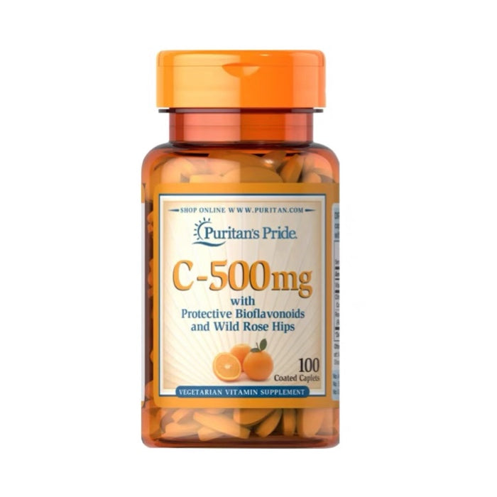 Puritan's Pride 普麗普萊 維生素C 含生物類黃酮 玫瑰果500mg 100粒