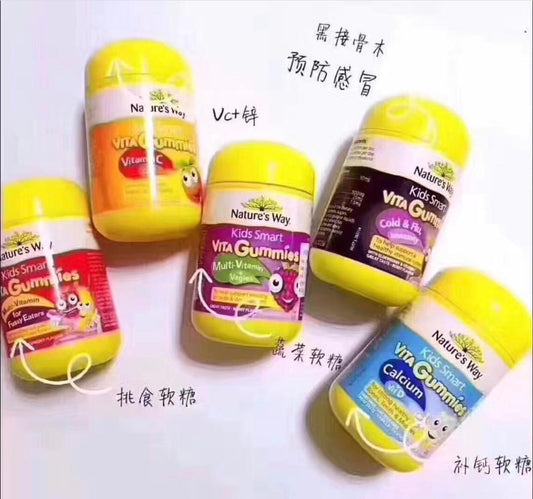 Nature's Way Kids Smart 佳思敏 兒童維他命C含鋅軟糖 60粒