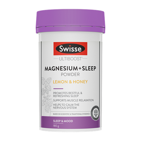 澳洲  Swisse Ultiboost 天然草本鎂+助睡眠粉 (緩解神經緊張+助入睡) Magnesium + Sleep Powder 180g