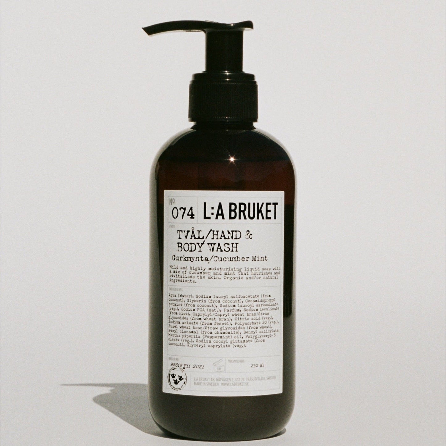 L:A BRUKET N°074黄瓜/薄荷沐浴液 450ML - La Fée Beauty