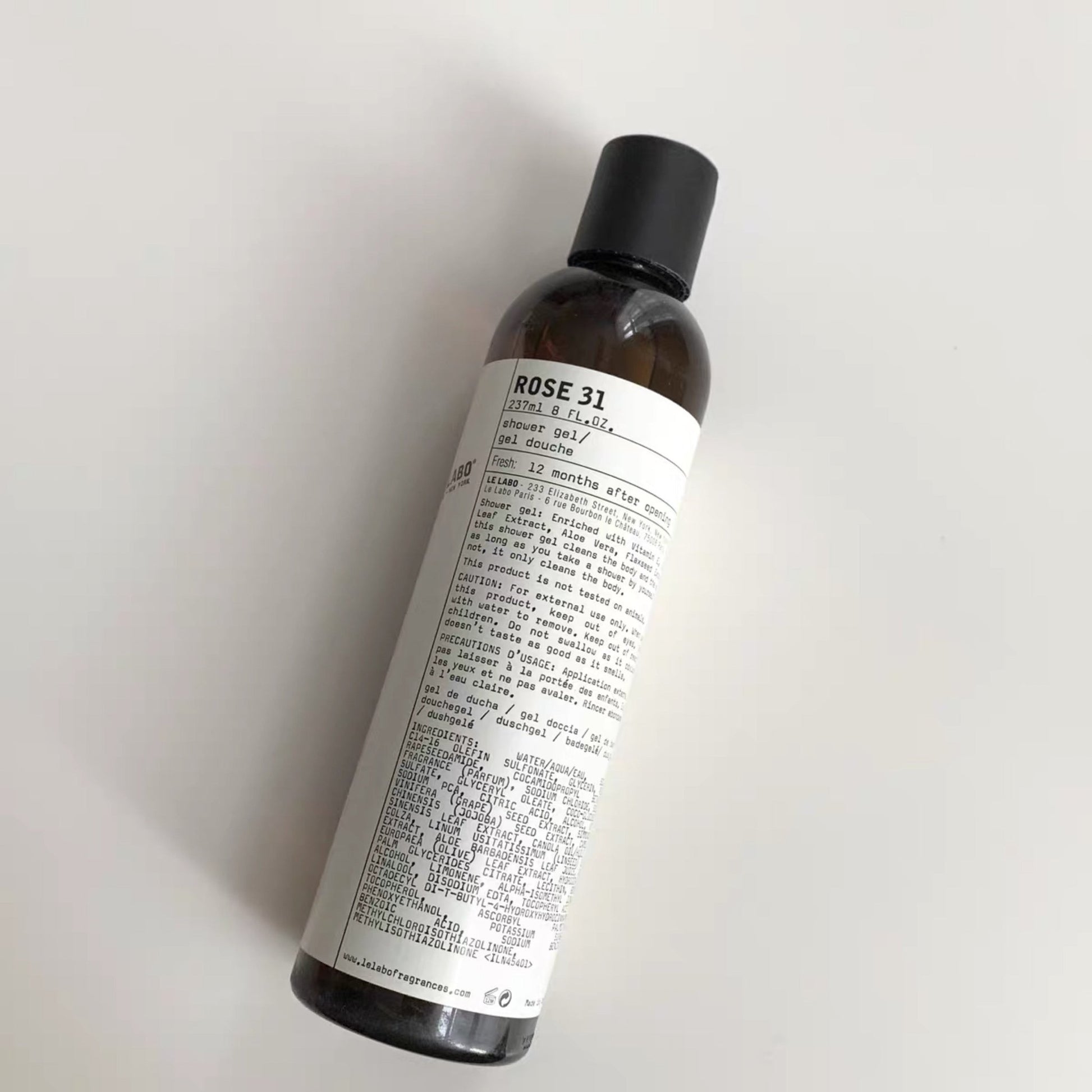 LE LABO 沐浴膠 - 玫瑰31 237ml - La Fée Beauty