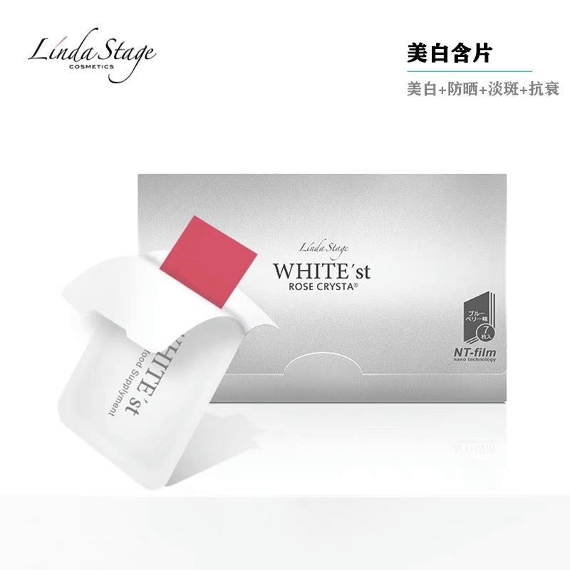 日本 Linda Stage 美白防曬片 防曬8小時 30片 - La Fée Beauty