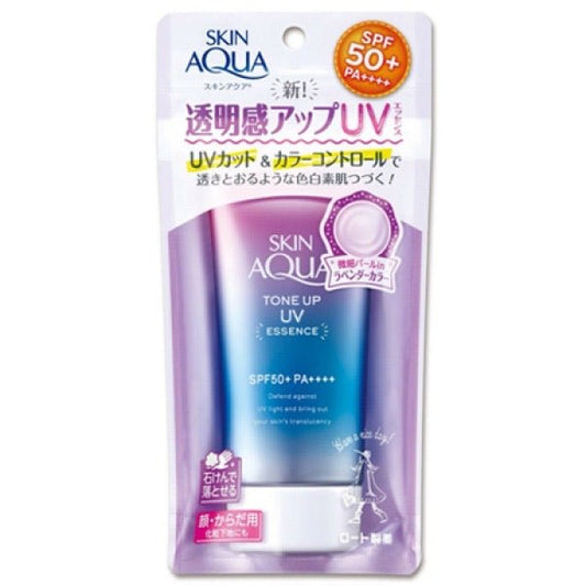 日本 Mentholatum 曼秀雷敦 SKIN AQUA水潤肌柔光透亮飾底凝露80g - La Fée Beauty