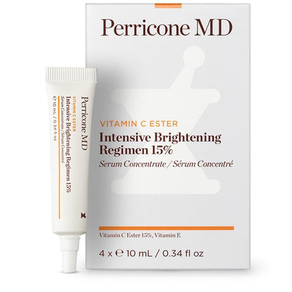 PERRICONE MD VITAMIN C ESTER INTENSIVE BRIGHTENING REGIMEN 15% 酯化維生素C vc美百提亮精華10ml*4支 - La Fée Beauty