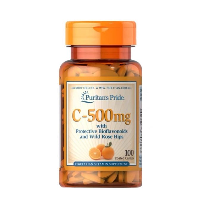 Puritan's Pride 普麗普萊 維生素C 含生物類黃酮 玫瑰果500mg 100粒 - La Fée Beauty
