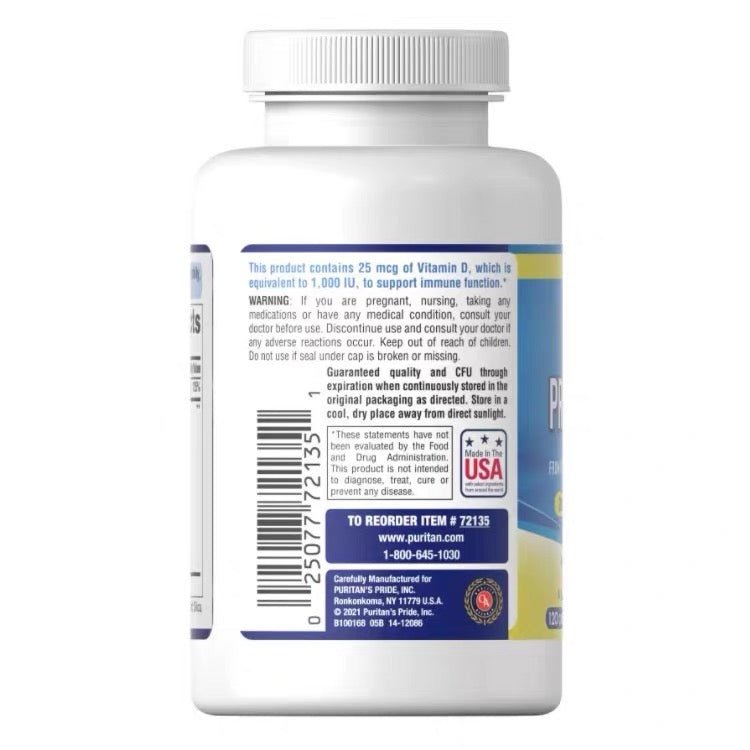 Puritan's Pride 普麗普萊 Puritan's Pride 普麗普萊專利活性益生菌200億 100粒膠囊 - La Fée Beauty