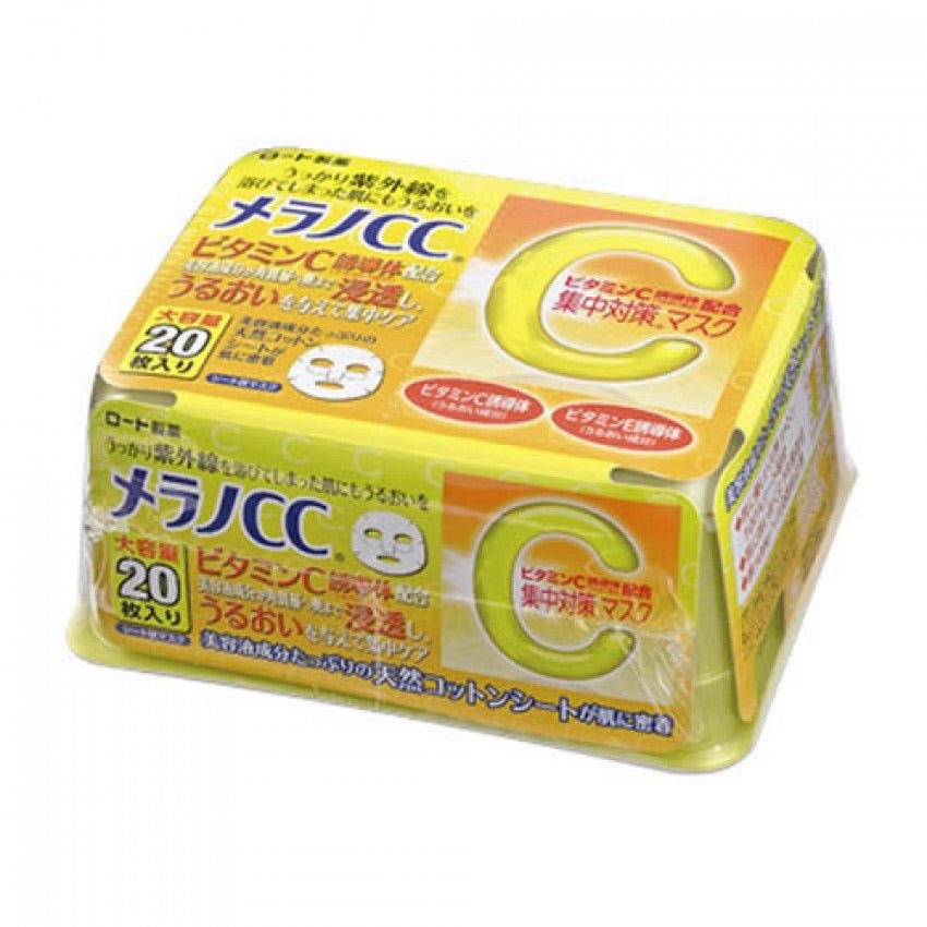 日本 ROHTO樂敦 CC 美白淡斑維C精華面膜 20入(日本內銷版) - La Fée Beauty