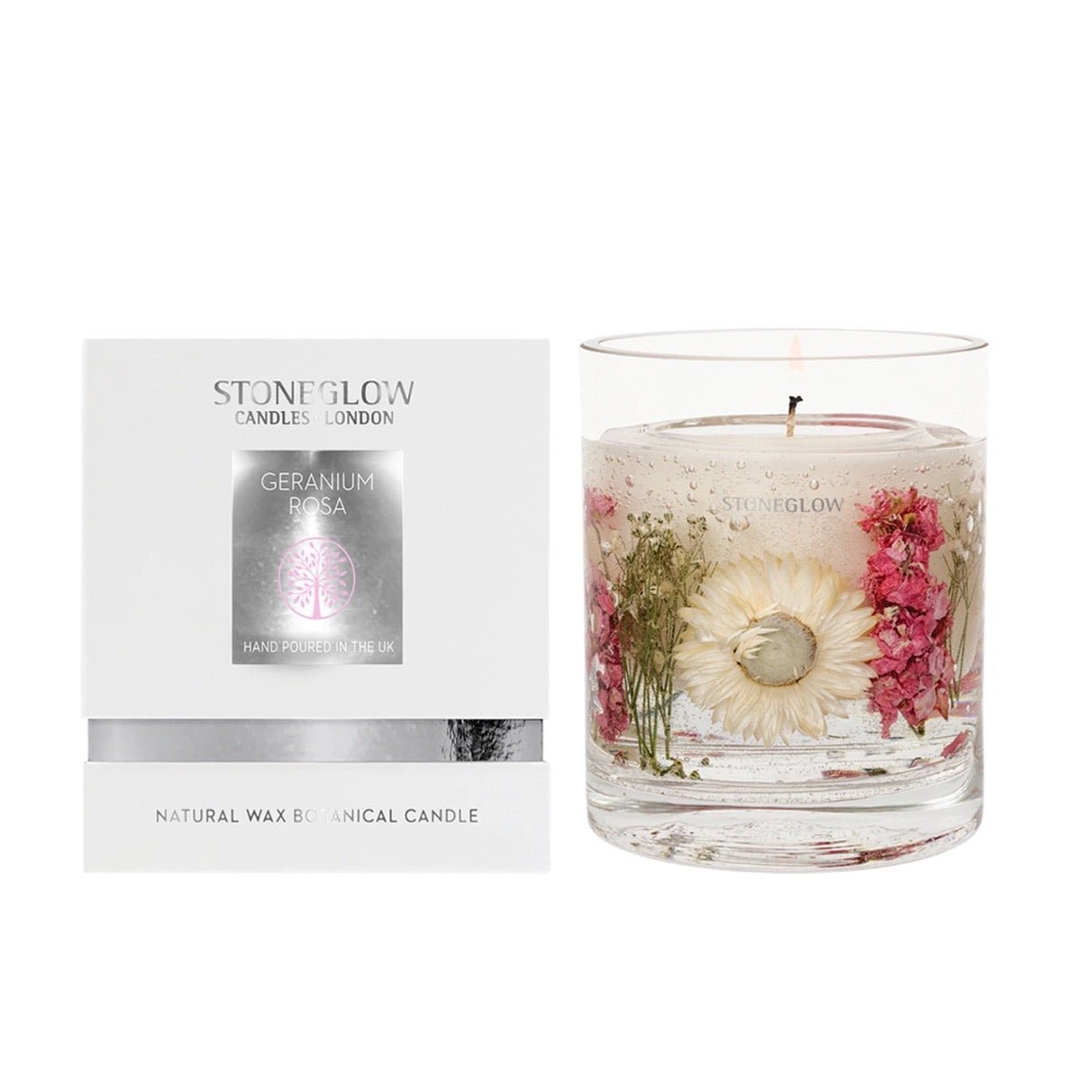 英國 STONEGLOW 天然香氛蠟燭 Geranium Rosa 天竺葵玫瑰 140g - La Fée Beauty